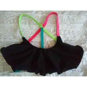 Pink Strappy Bikini Top